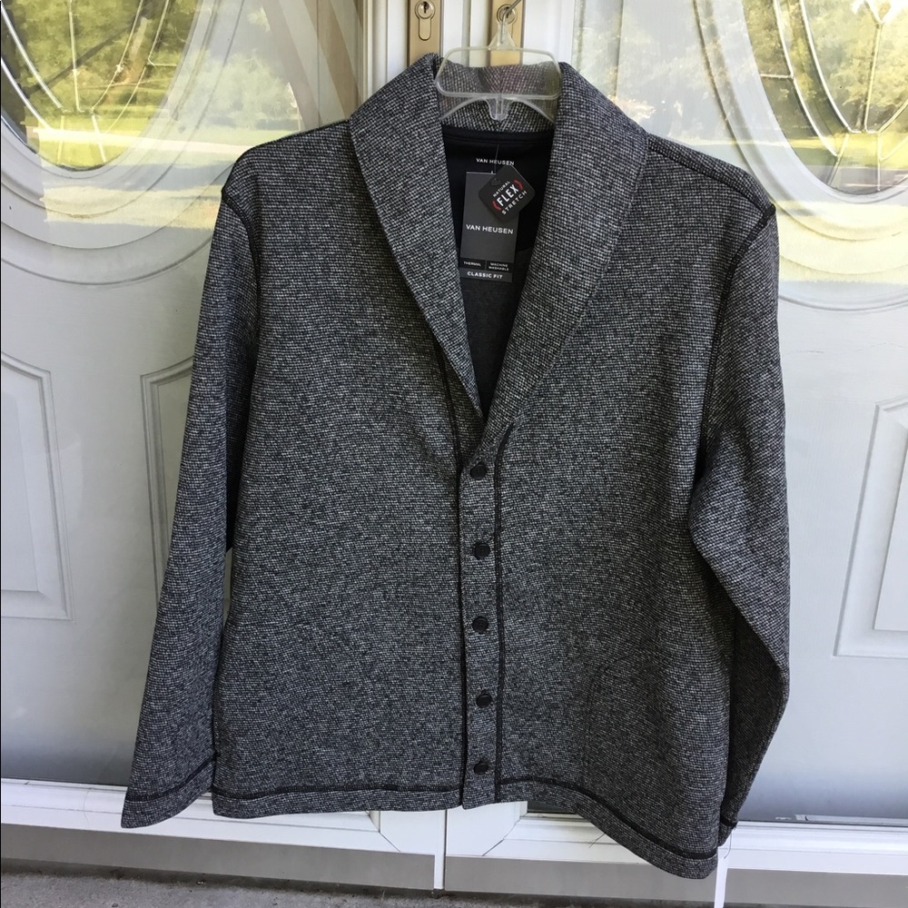 Van Heusen Natural Stretch Flex Thermal Classic Fit Jacket Gray Women’s Large